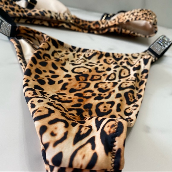 Victoria Secret scoop bra bikini cheetah animal print set - Picture 9 of 11